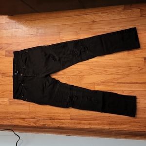 Black Biker Jeans